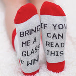 IF YOU CAN RESD THISY English Letter Socks Cotton Socks (4290247426134)