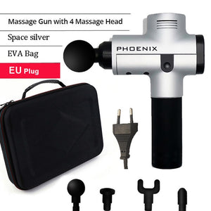 Phoenix Muscle Stimulator Massage Gun Vibrating Deep Therapy Relaxation Fascia Fitness Exercise Pain Relief Electric Massager (4290247721046)